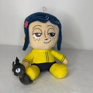 Coraline Plush Doll 8” With Cat 2020 LAIKA NECA Collectible Cute Kidrobot
